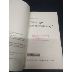 Đêm nay con có mơ không? năm 2017 mới 70% ố vàng có mộc đỏ đầu sách HCM0103 văn học 913187