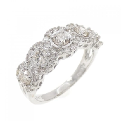 Nhẫn kim cương K18WG 1.00CT - Hàng hiệu Authentic