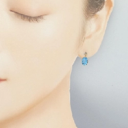 4゜C Blue Topaz Bông Tai - Hàng hiệu Chính hãng 844144