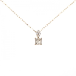 K18PG Dây chuyền kim cương 0.34CT - Hàng hiệu Chính hãng