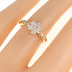 Nhẫn kim cương hoa K18YG 0.50CT 672646