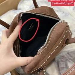 túi xách màu nâu size 20 kèm gấu 544343