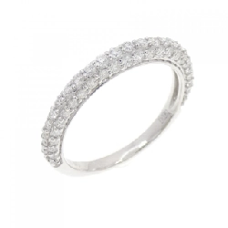 Nhẫn kim cương Pave K18WG 0.61CT