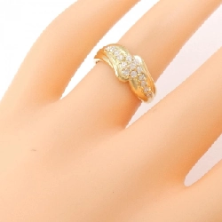 Nhẫn kim cương K18YG 0.30CT 671047