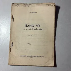 Bảng số với 4 chữ số thập phân - 1976s 797091