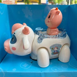 Đồ chơi con bò sữa chạy bằng pin có đèn và nhạc 1020 electric dairy little cow 191367