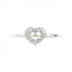 Nhẫn kim cương hình trái tim K14WG 0.10CT - Hàng hiệu chính hãng 854832