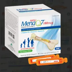 Midu MenaQ7 180mcg bổ sung canxi, Vitamin D3, Vitamin K2 dạng MenaQ7 và Arginine