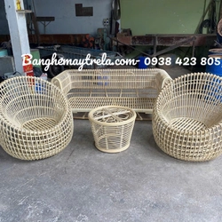 Sofa mây tổ yến phòng khách hiện đại 522359