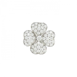 K18WG Pave Diamond Brooch 1.904CT - Hàng hiệu Authentic