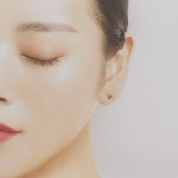 K18YG Amethyst Bông tai - Hàng hiệu Chính hãng 869352