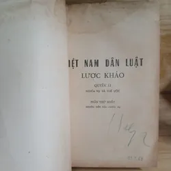 Việt Nam Dân Luật Lược Khảo (Quyển II - Nghĩa Vụ & Khế Ước) Xb 1963 - Vũ Văn Mẫu 568293