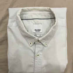 Sơ mi routine màu xanh nhạt form fitted size L 729079