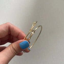 Khuyên tai vòng vàng mỏng 6cm 508340