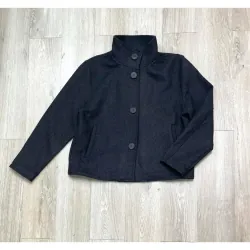 Áo dạ Hàn Mongdol ĐEN dày dặn đứng form lịch sự 702720