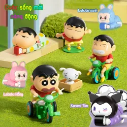 Đồ chơi Chibi độc lạ, bò trên đất, đạp xe vui vẻ, quà tặng cute cho bé iu nhà bạn 696252