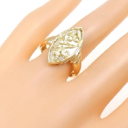 Nhẫn kim cương K18YG/PT900 0.04CT 672126