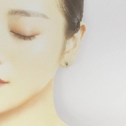 K18YG Bông tai kim cương chéo 0.02CT - Hàng hiệu Chính hãng 867033