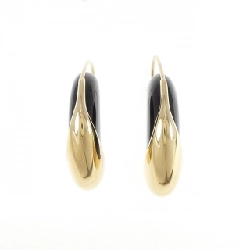 K18YG Onyx Bông tai - Hàng hiệu Chính hãng