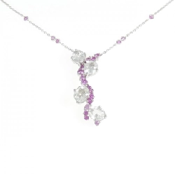 Dây chuyền Sapphire trắng PT900/PT850 5.20CT - Hàng hiệu Chính hãng