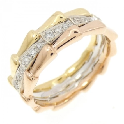 Nhẫn kim cương ba màu 750 0.30CT