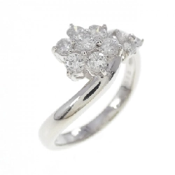 Nhẫn kim cương hoa PT900 0.50CT - Hàng hiệu Authentic