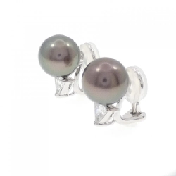 Mikimoto Bông tai ngọc trai đen 10.8mm - Hàng hiệu Chính hãng 845203