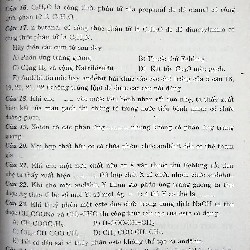 Cơ Sở Lí Thuyết & 500 Câu Hỏi Trắc Nghiệm Hóa Học xưa 7886