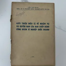Giới thiệu điều lệ về nhiệm vụ và quyền hạn của Ban Chấp hành Công đoàn xí nghiệp 1023416