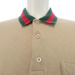 Áo polo cotton pique có cổ sọc web GUCCI 701735 XJELJ - Hàng hiệu Authentic 888639