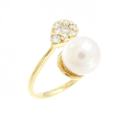 Nhẫn ngọc trai Akoya K18YG 7.3mm