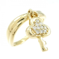 Nhẫn kim cương K18YG 0.10CT