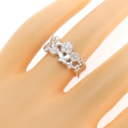 Nhẫn kim cương K18WG hoa × bướm 0.20CT - Hàng hiệu Authentic 851473