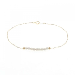 K18YG Vòng tay ngọc trai Akoya - Hàng hiệu Authentic 870154