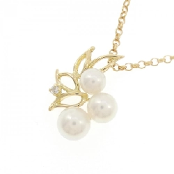 K18YG Ngọc trai Akoya Dây chuyền - Hàng hiệu Chính hãng 857021