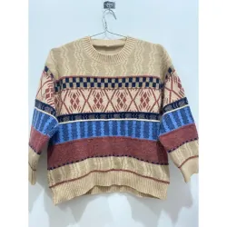 MỚI 98%***ÁO LEN NỮ DÀI TAY HOẠ TIẾT THỔ CẨM* FREESIZE * TẶNG QUÀ 0Đ* FREESHIP 591309