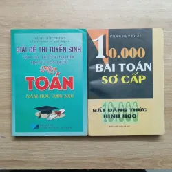 Hai cuốn sách Toán (2001) - Giải đề thi tuyển sinh và Mười nghìn bài toán sơ cấp 925678