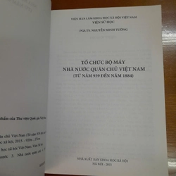 TỔ CHỨC BỘ MÁY NHÀ NƯỚC QUÂN CHỦ VIỆT NAM - NGUYỄN MINH TƯỜNG 493256