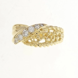 Nhẫn kim cương K18YG 0.20CT 673175