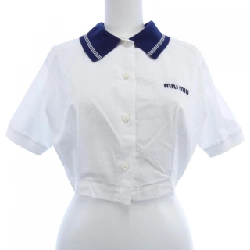 ミュウミュウ MIU MIU Áo sơ mi poplin MK1857 SOOO 10RG S／S - Hàng hiệu Chính hãng