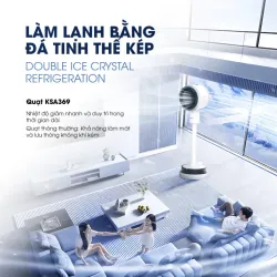 Quạt điều hòa thông minh KSA369 KALITE màu trắng chính hãng mới 100% 572026