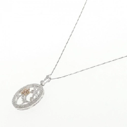 K18WG/K18YG Hoa hồng kim cương dây chuyền 0.15CT - Hàng hiệu Authentic 858329