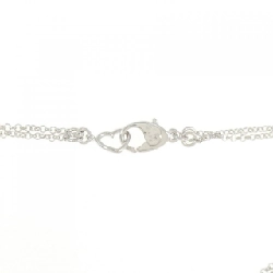 Ponte Vecchio Heart × Cross Diamond Bracelet 0.12CT 666550
