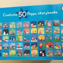 Peppa pig 50 quyển (Sách nhập) - Hộp xanh+đỏ+vàng - Tặng File Mp3 799748