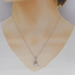 K14WG/585WG Ngôi sao Cubic Necklace - Hàng hiệu Chính hãng 863732