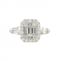 Nhẫn kim cương K18WG 0.78CT 668818