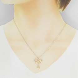 K18YG Dây chuyền hình ruy băng - Hàng hiệu Chính hãng 858417