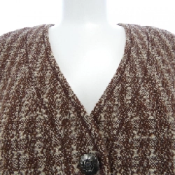 【Mã giảm giá】【Cổ điển】Áo khoác không cổ CHANEL 641077