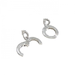 K18WG Bông tai hình trái tim kim cương 0.08CT - Hàng hiệu Chính hãng 873175