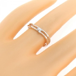 Nhẫn kim cương hoa K14WG 0.04CT - Hàng hiệu Authentic 852623